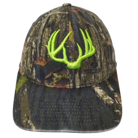 Wompas Whitetails Fitted Baseball Cap Multicolor Medium Camouflage Flexfit - Picture 1 of 9